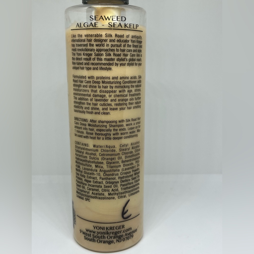 YONI KREGER Deep Moisturizing Conditioner W/Seaweed Algae silk Hair 8.5 Oz~250mL - Picture 3 of 5